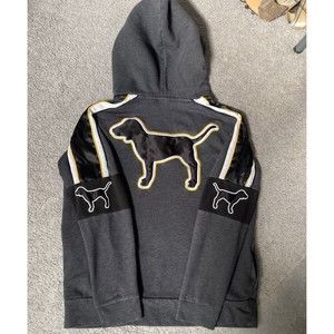 VS PINK Dog Sherpa Hood Hoodie